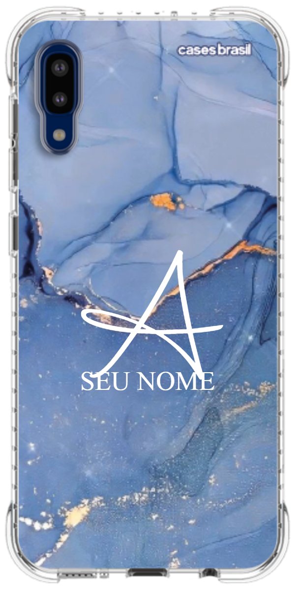 Capinha para Celular Textura Marmorizada Azul
