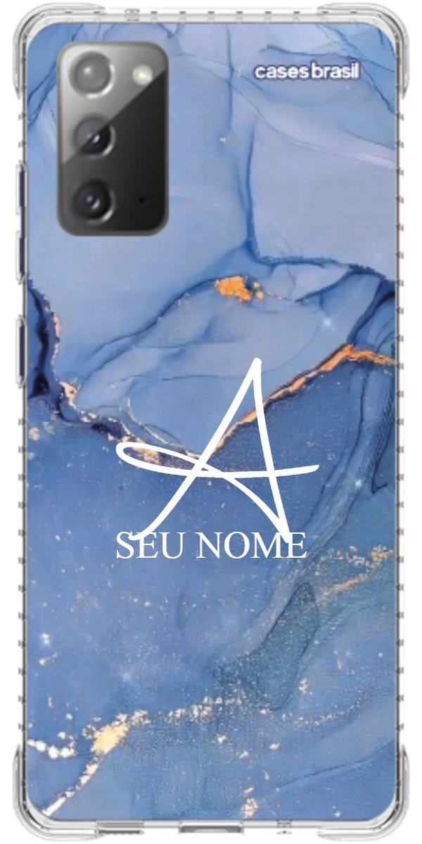 Capinha para Celular Textura Marmorizada Azul