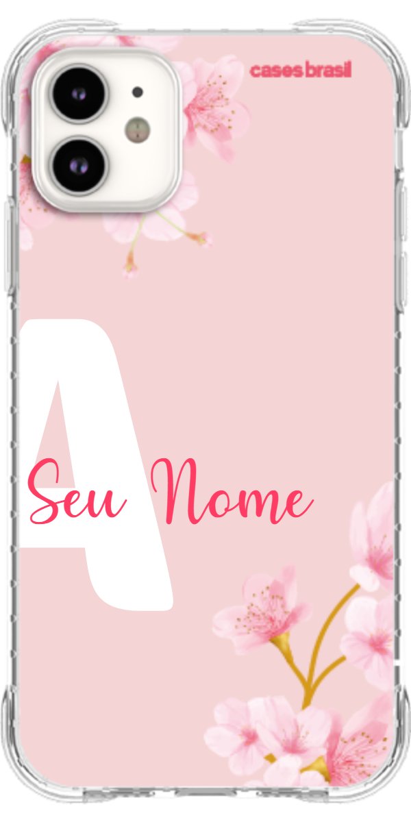 Capinha para Celular Cerejeira com Inicial
