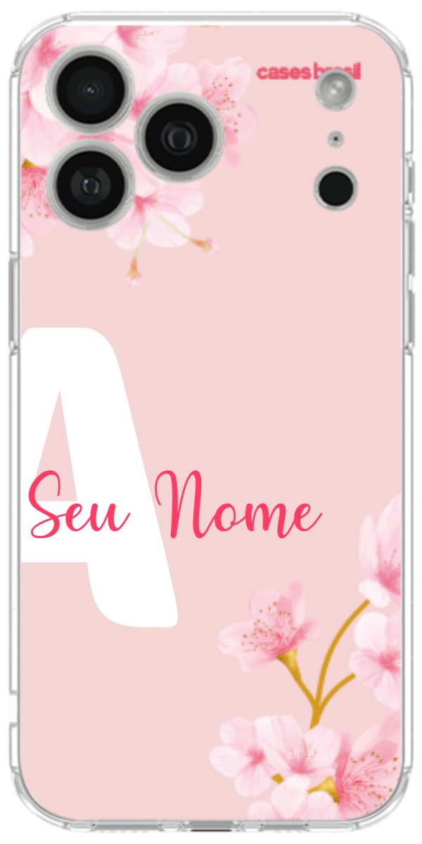 Capinha para Celular Cerejeira com Inicial