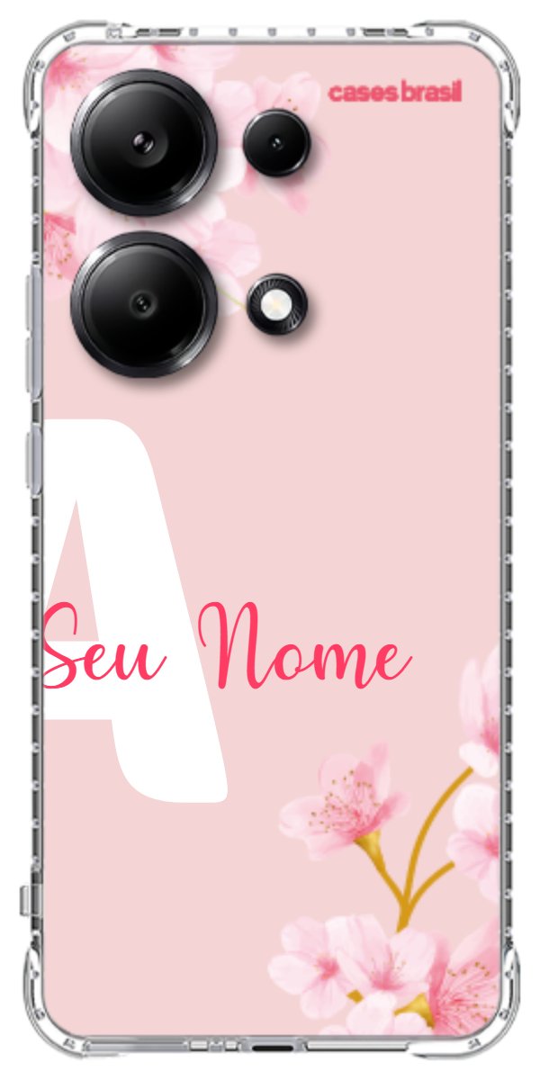 Capinha para Celular Cerejeira com Inicial