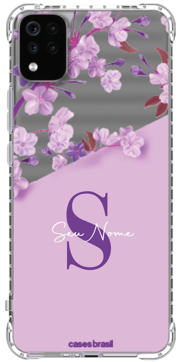 Capinha para Celular Flores Purpuras