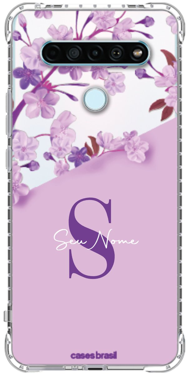 Capinha para Celular Flores Purpuras