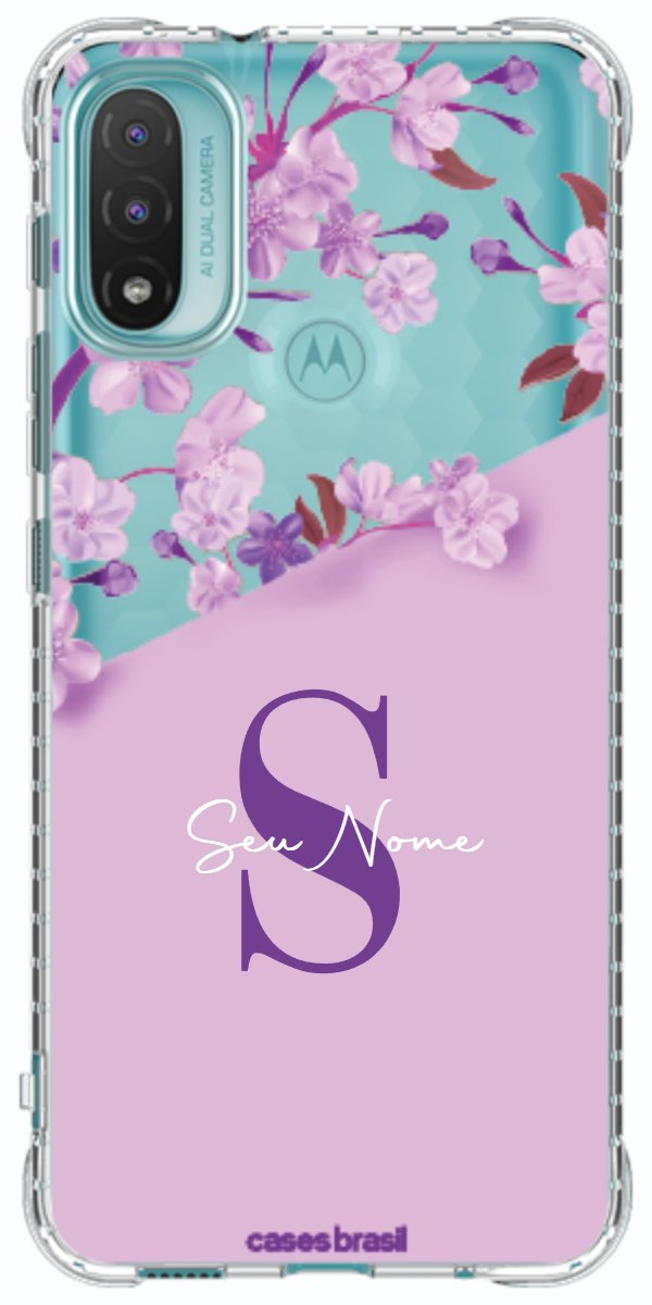 Capinha para Celular Flores Purpuras