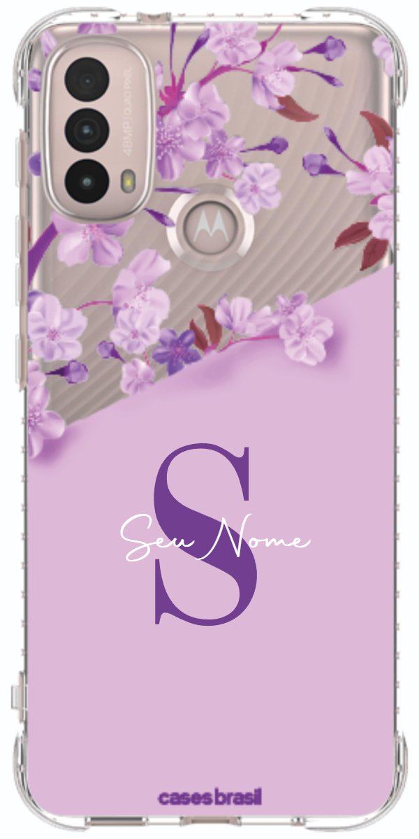 Capinha para Celular Flores Purpuras