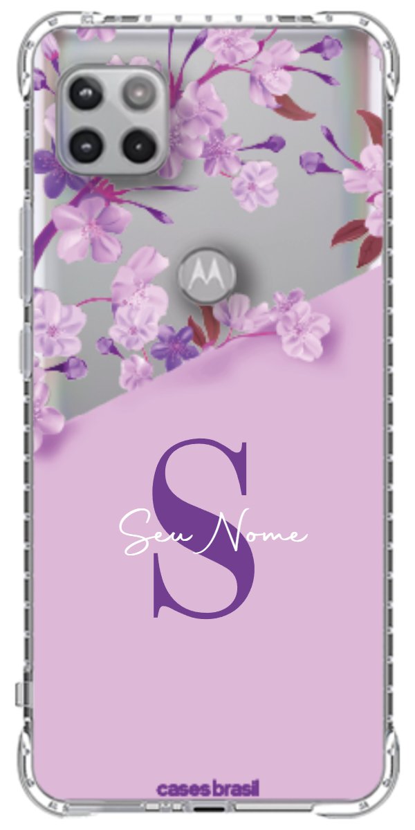 Capinha para Celular Flores Purpuras
