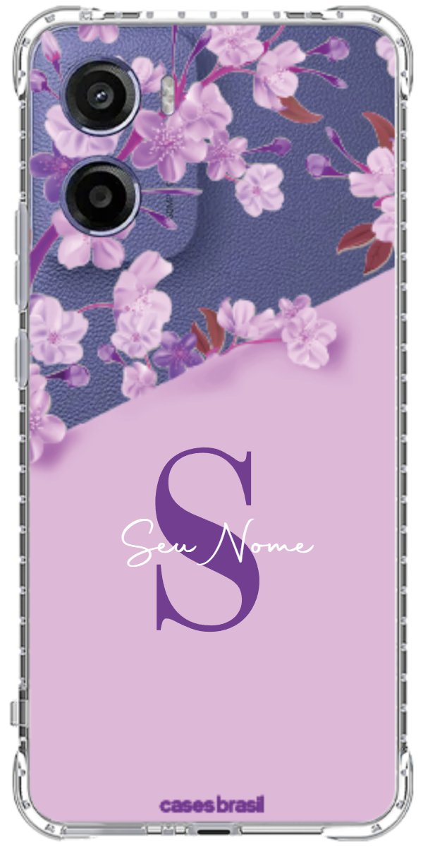 Capinha para Celular Flores Purpuras