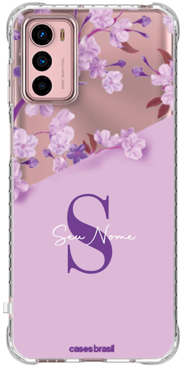 Capinha para Celular Flores Purpuras