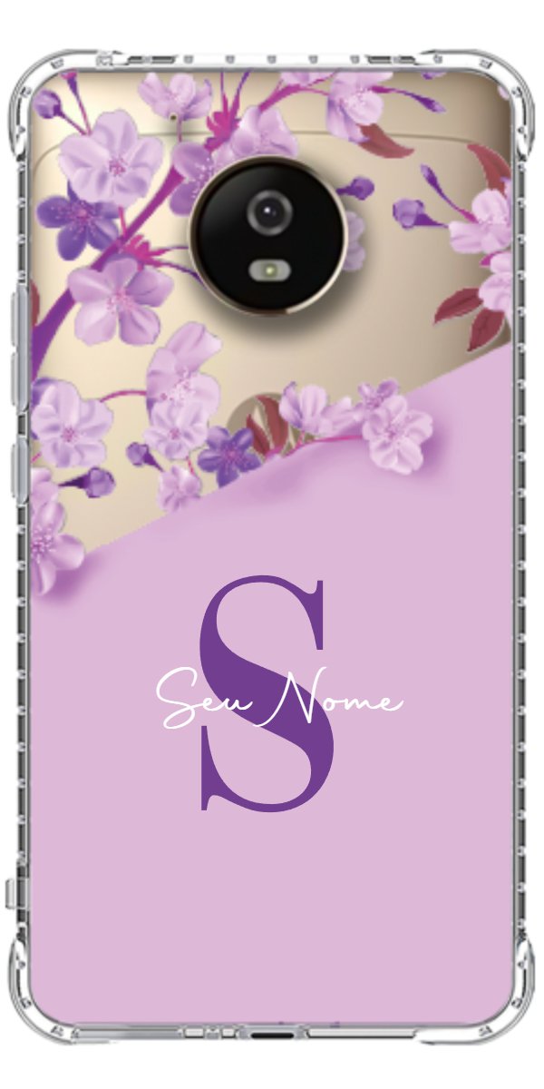 Capinha para Celular Flores Purpuras