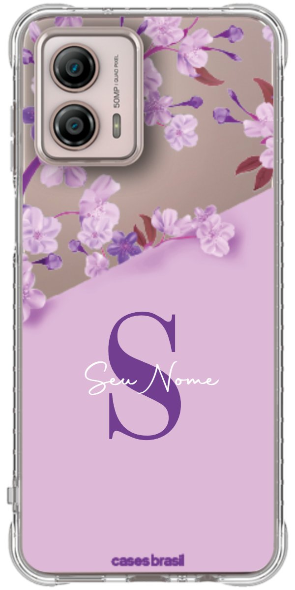 Capinha para Celular Flores Purpuras