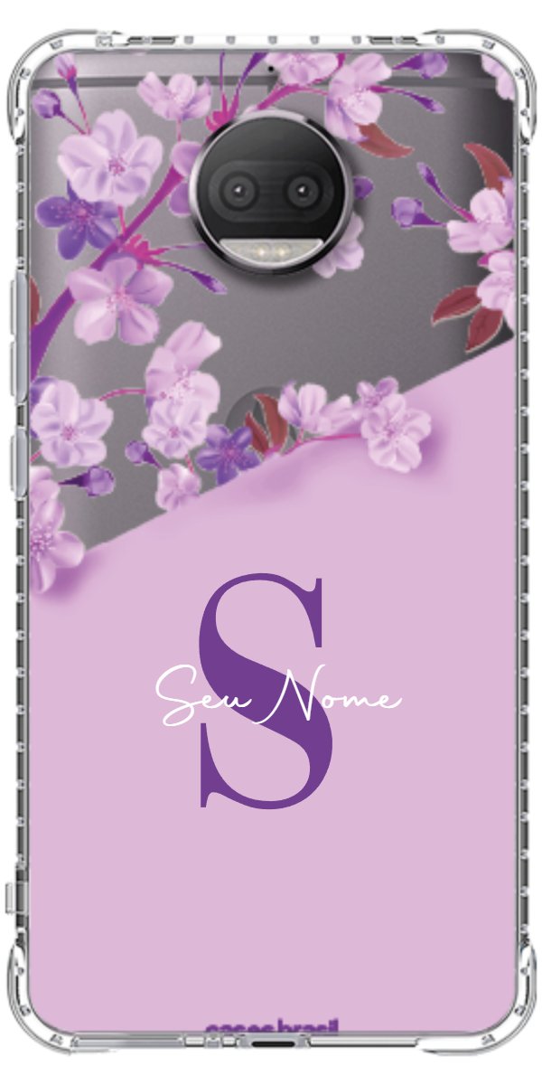 Capinha para Celular Flores Purpuras