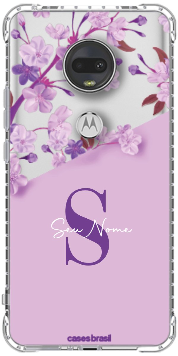 Capinha para Celular Flores Purpuras