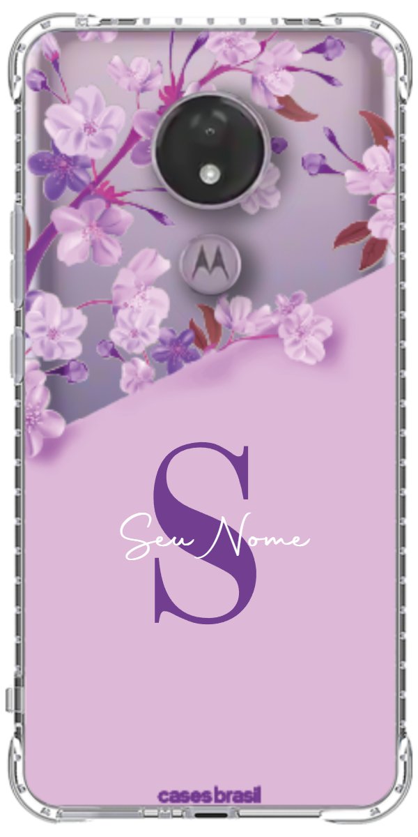 Capinha para Celular Flores Purpuras