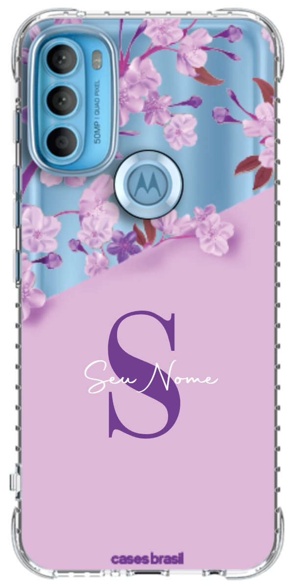 Capinha para Celular Flores Purpuras