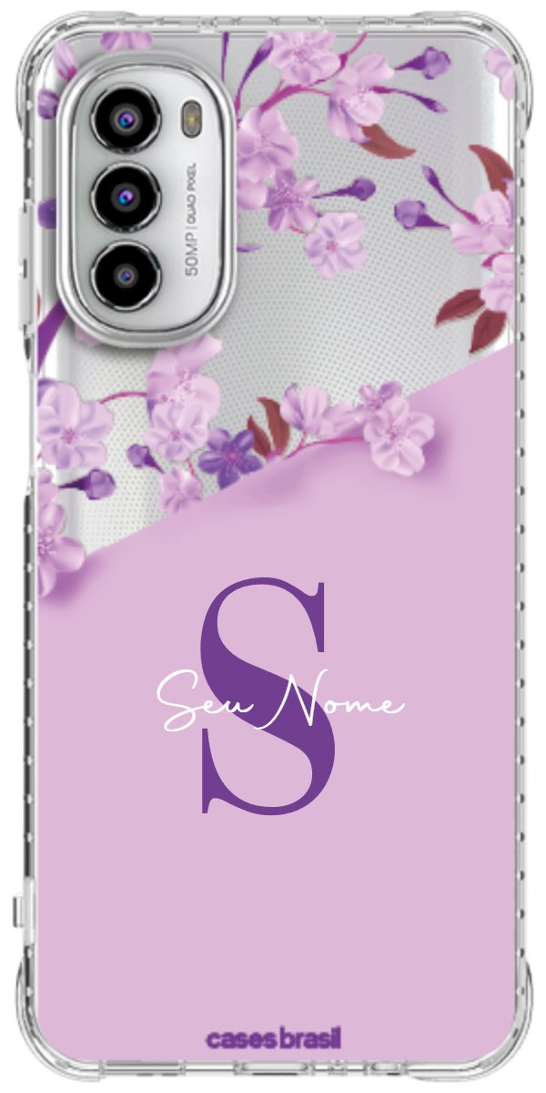 Capinha para Celular Flores Purpuras
