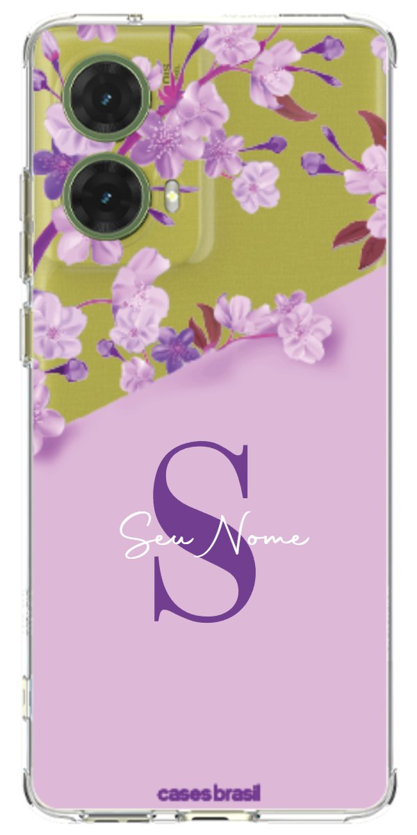 Capinha para Celular Flores Purpuras