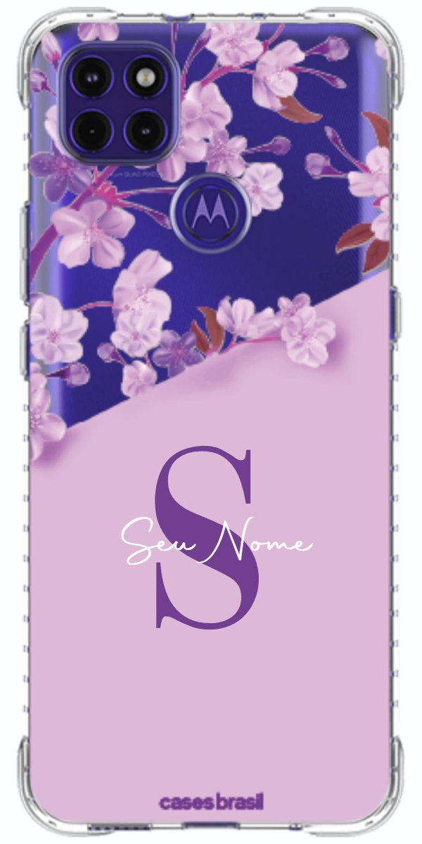 Capinha para Celular Flores Purpuras