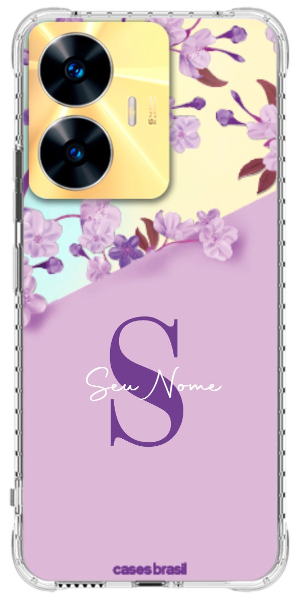 Capinha para Celular Flores Purpuras