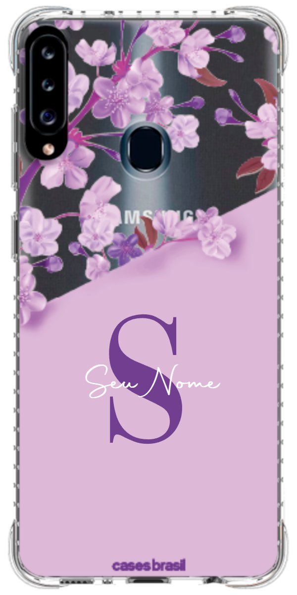 Capinha para Celular Flores Purpuras