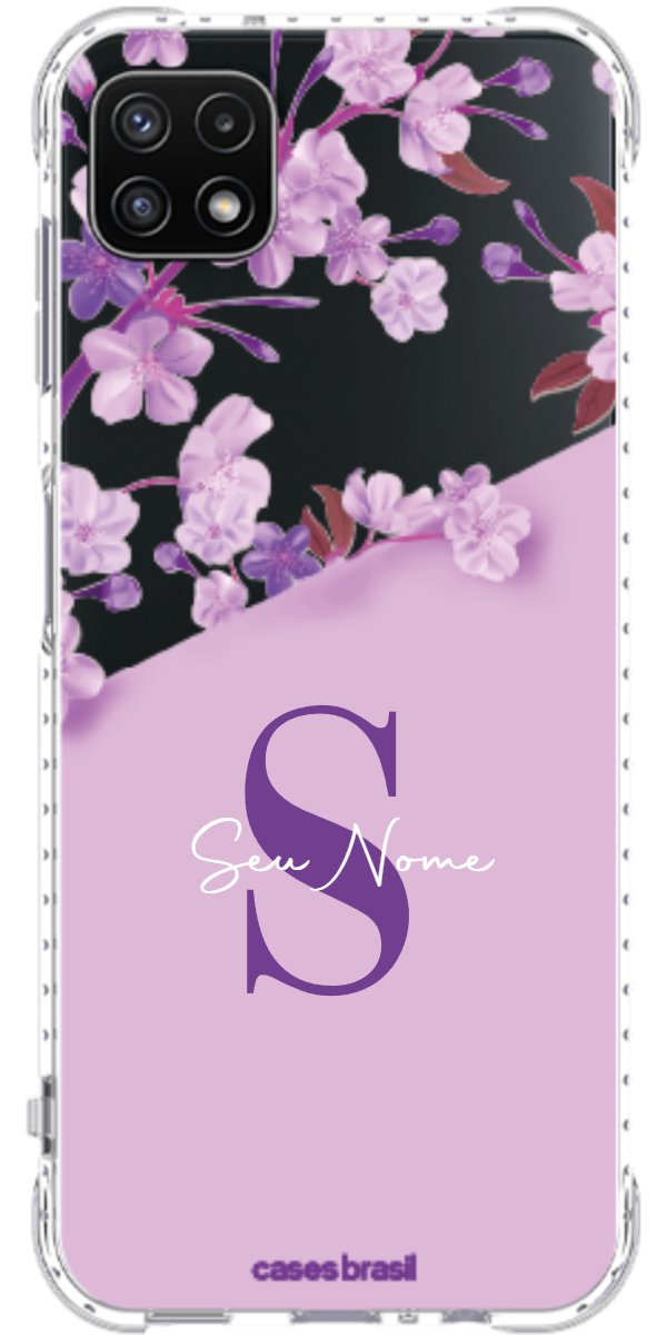 Capinha para Celular Flores Purpuras