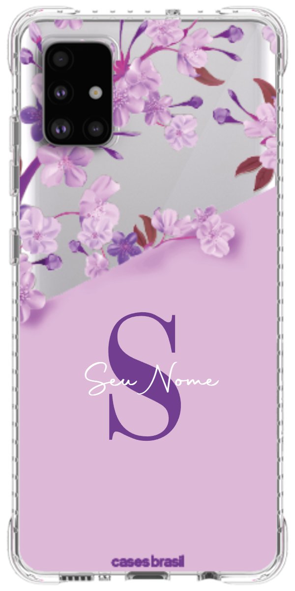 Capinha para Celular Flores Purpuras