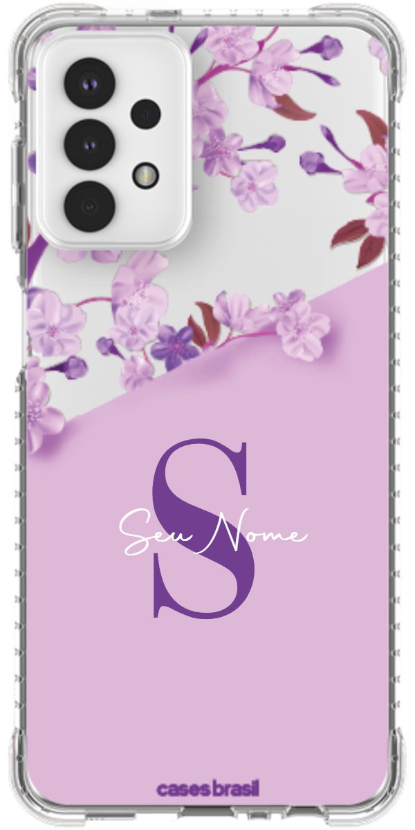 Capinha para Celular Flores Purpuras