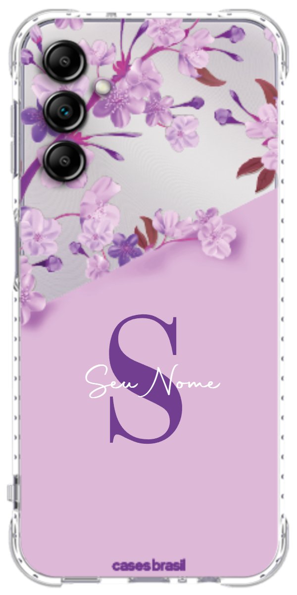 Capinha para Celular Flores Purpuras