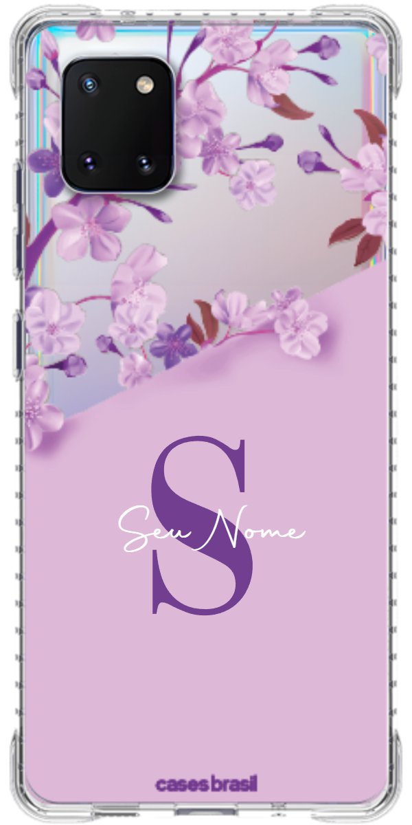 Capinha para Celular Flores Purpuras