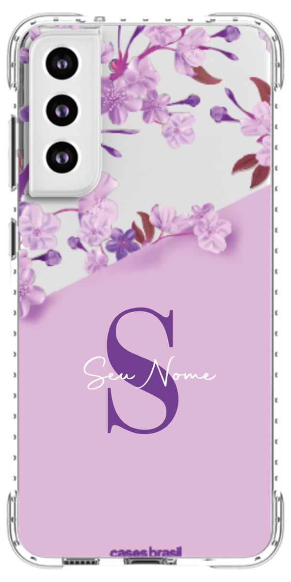 Capinha para Celular Flores Purpuras