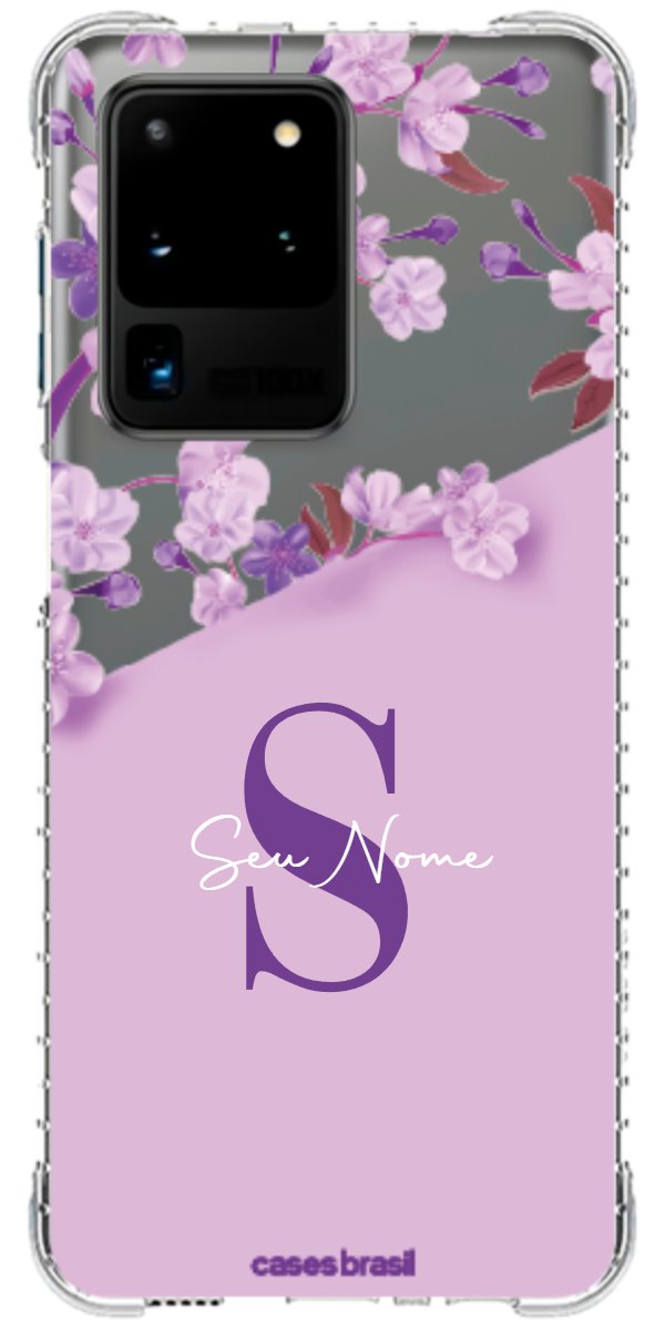 Capinha para Celular Flores Purpuras