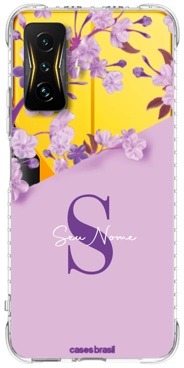 Capinha para Celular Flores Purpuras