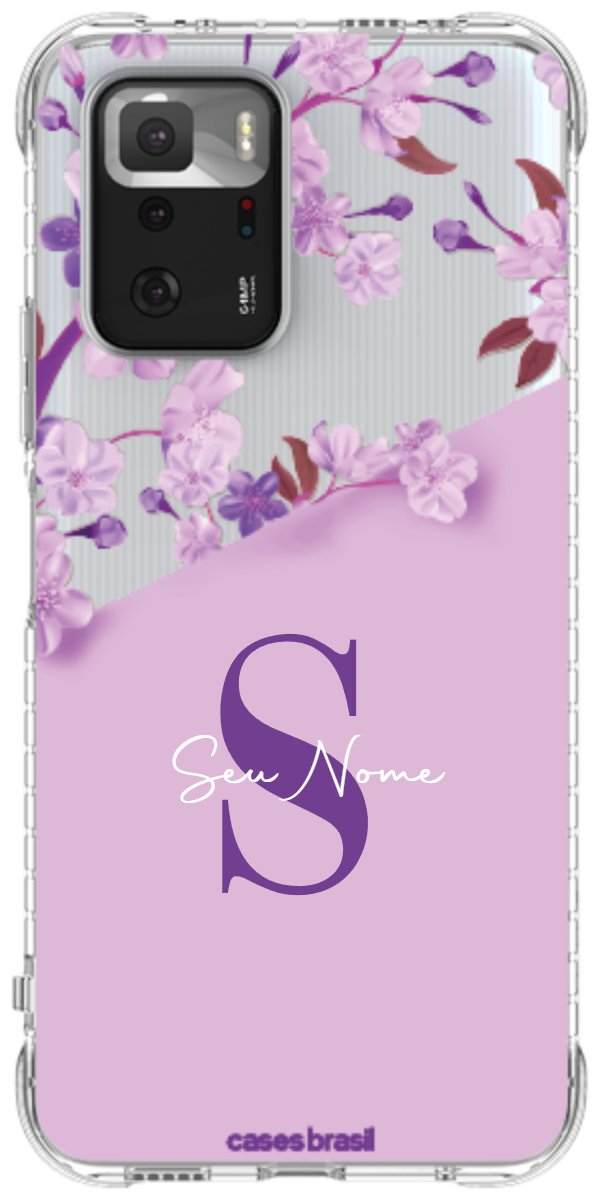 Capinha para Celular Flores Purpuras