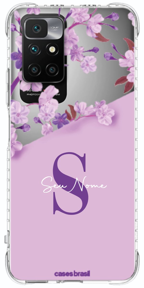 Capinha para Celular Flores Purpuras