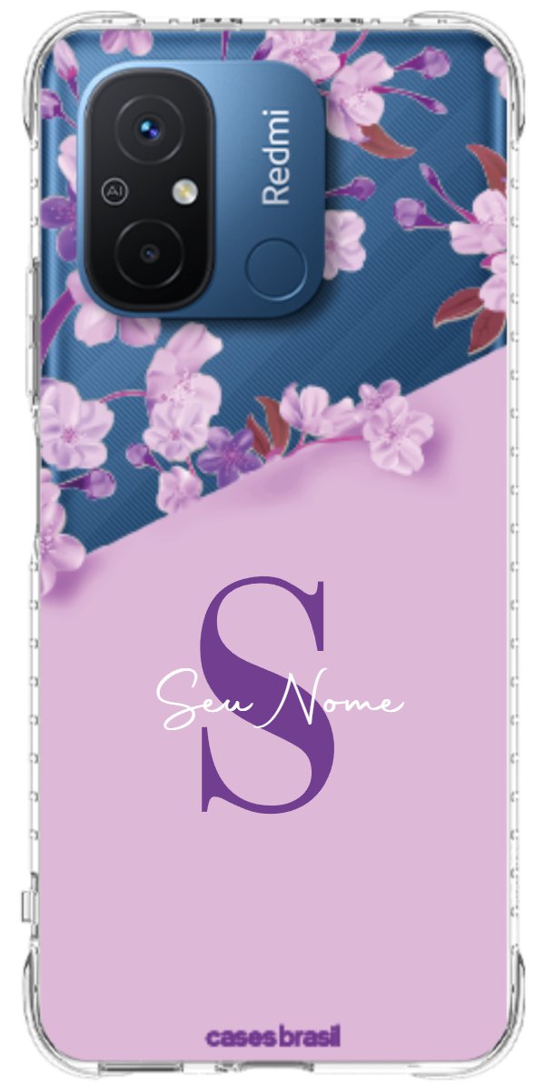 Capinha para Celular Flores Purpuras