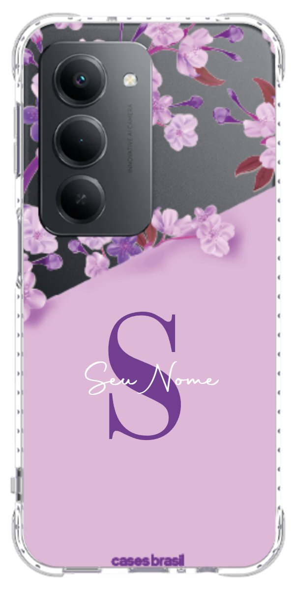 Capinha para Celular Flores Purpuras