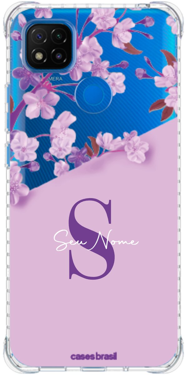 Capinha para Celular Flores Purpuras