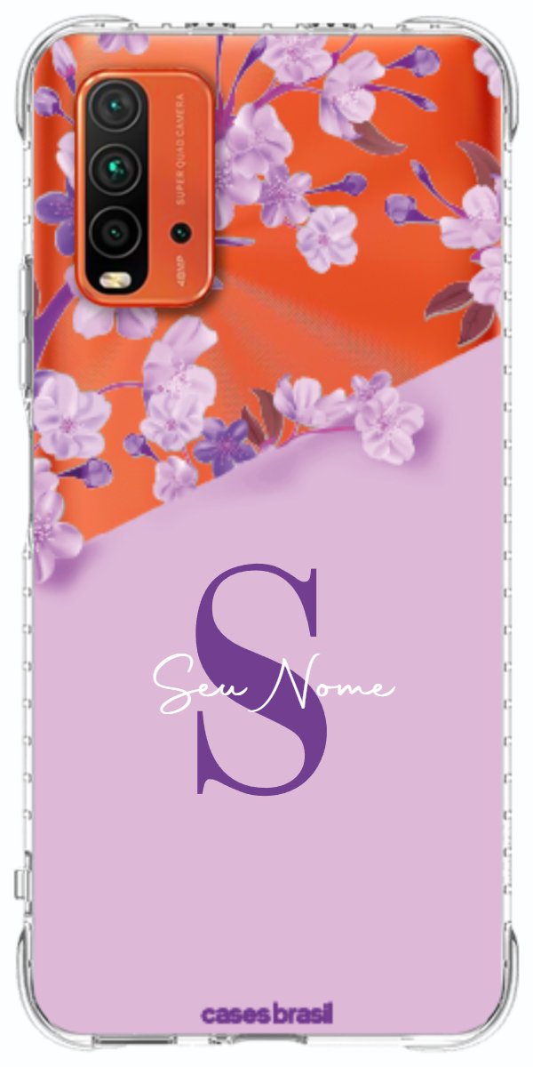 Capinha para Celular Flores Purpuras
