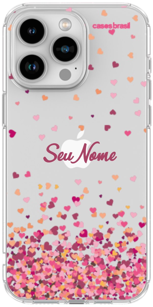 Capinha para Celular Corações Flutuantes