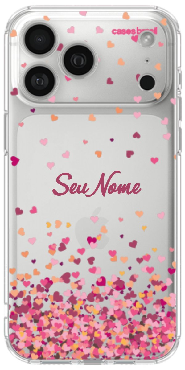 Capinha para Celular Corações Flutuantes