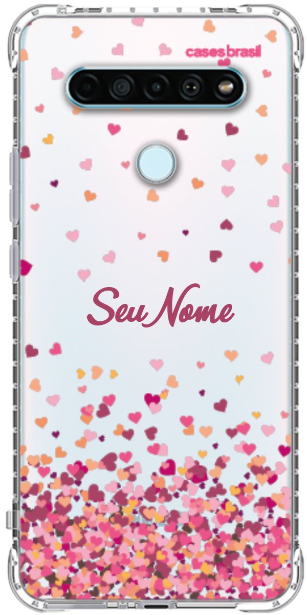 Capinha para Celular Corações Flutuantes