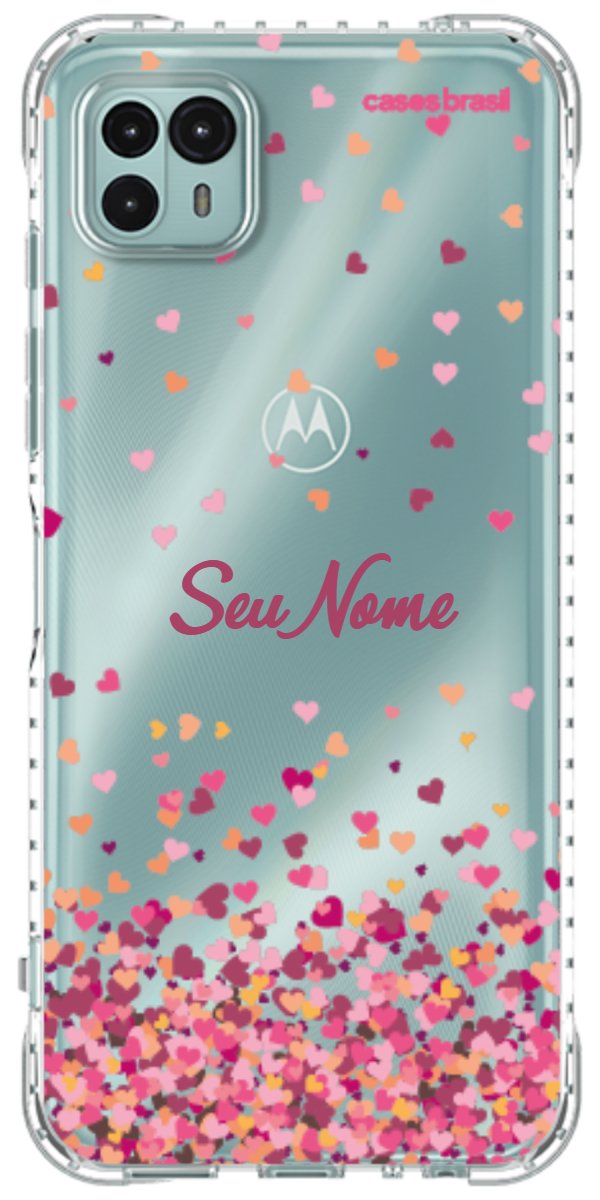 Capinha para Celular Corações Flutuantes