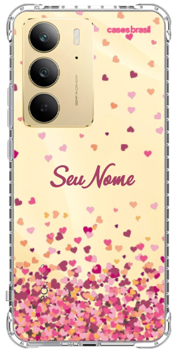 Capinha para Celular Corações Flutuantes