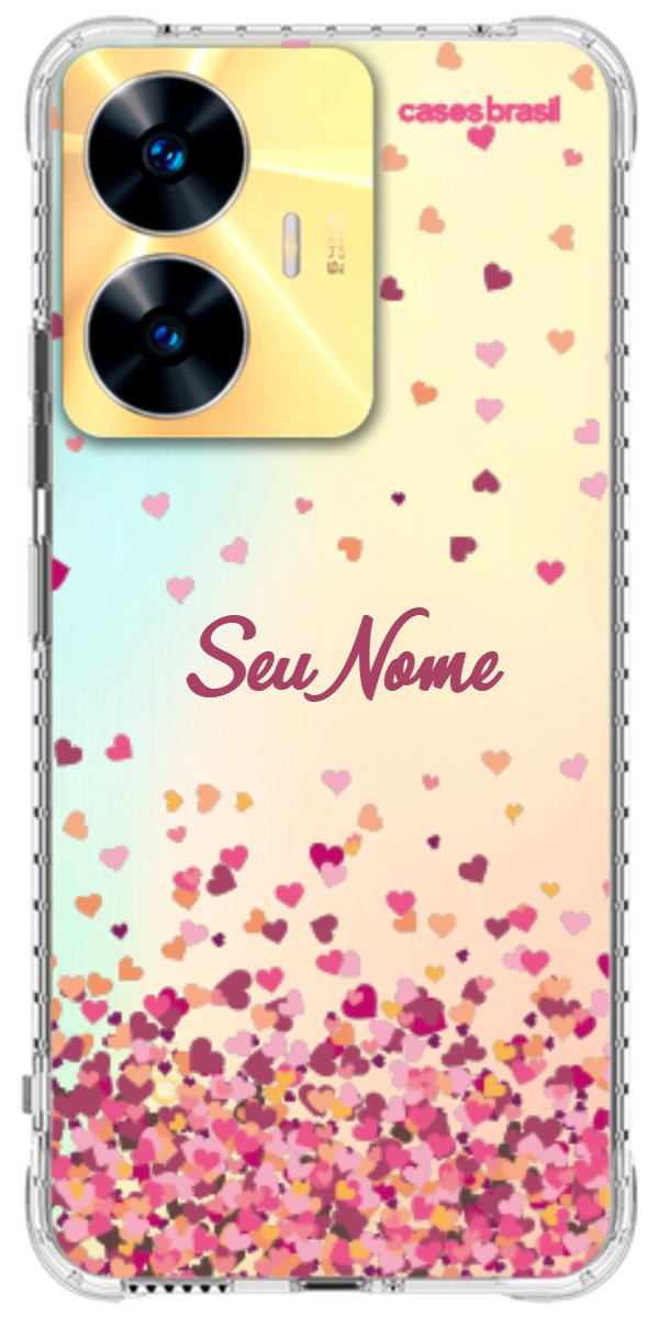 Capinha para Celular Corações Flutuantes