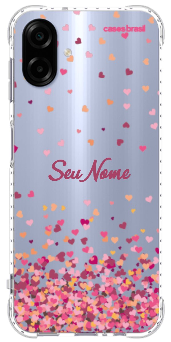 Capinha para Celular Corações Flutuantes