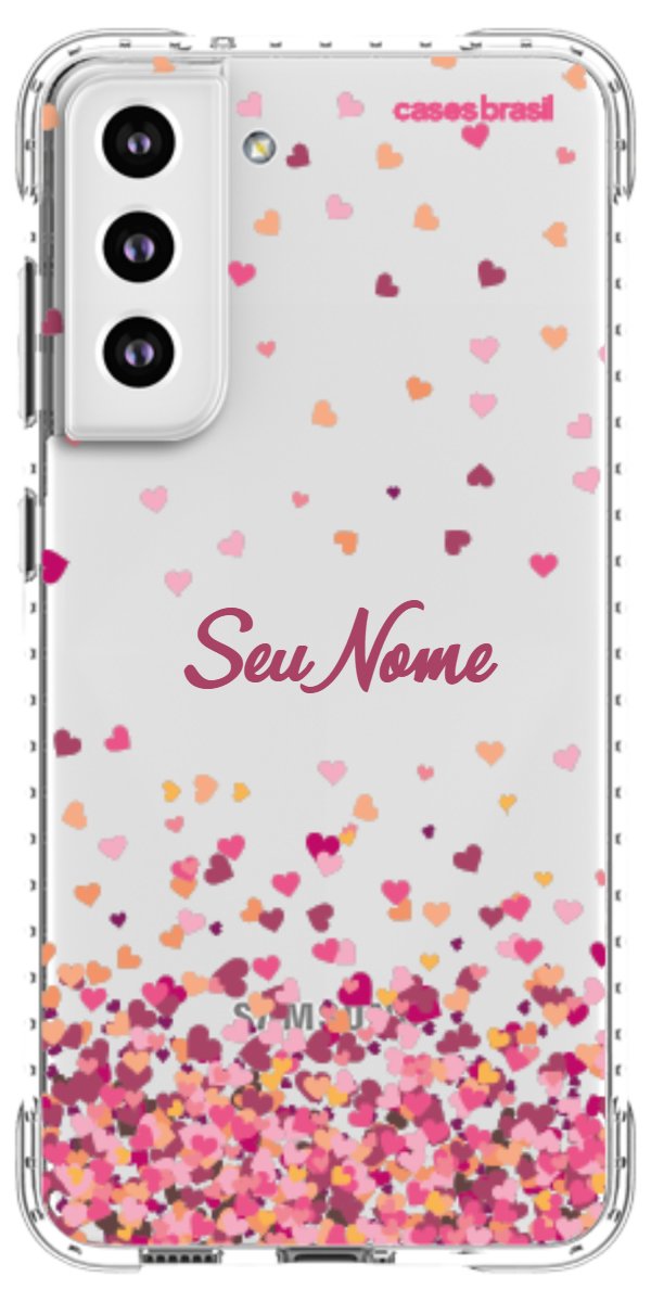Capinha para Celular Corações Flutuantes