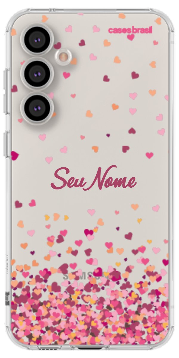 Capinha para Celular Corações Flutuantes