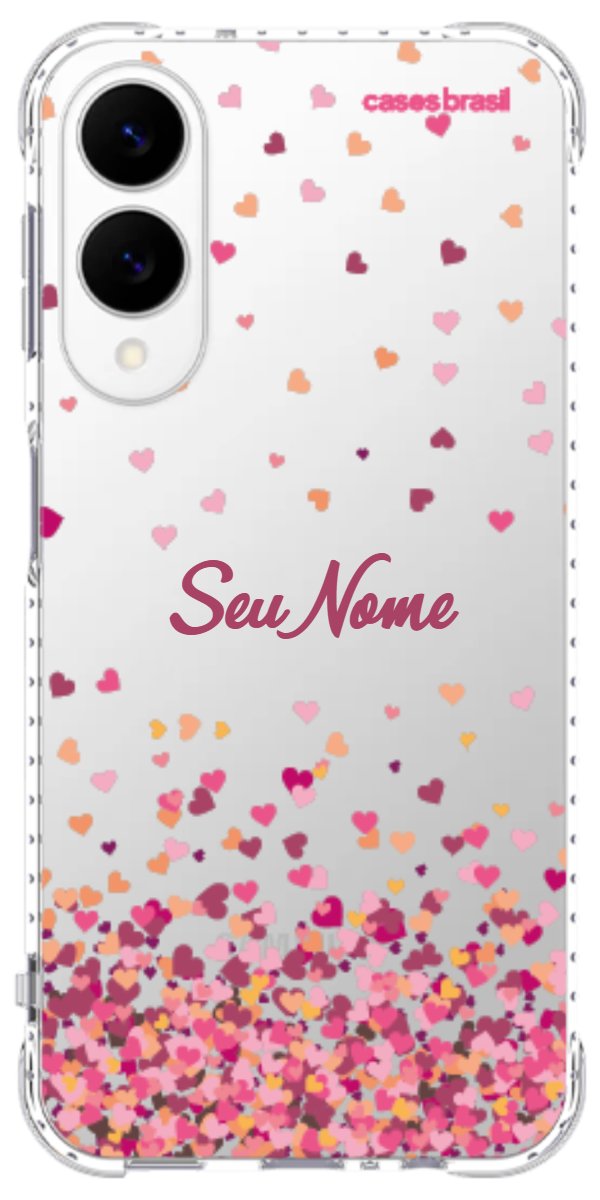 Capinha para Celular Corações Flutuantes