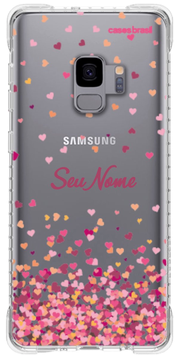 Capinha para Celular Corações Flutuantes