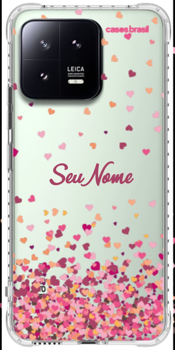 Capinha para Celular Corações Flutuantes