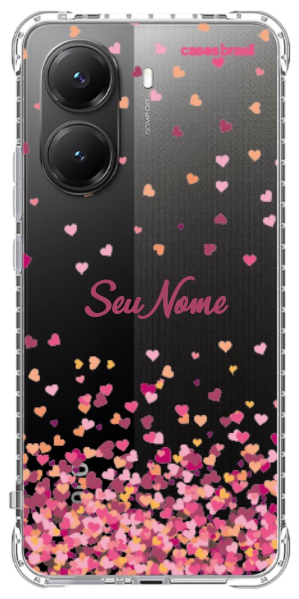 Capinha para Celular Corações Flutuantes